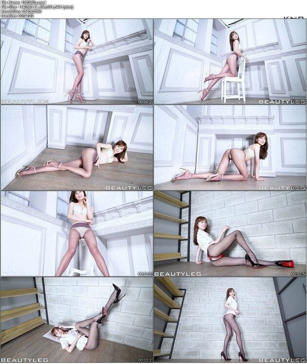 Beautyleg | HD高清影片 Rita的紫色丝袜高跟系带凉鞋-视频截图