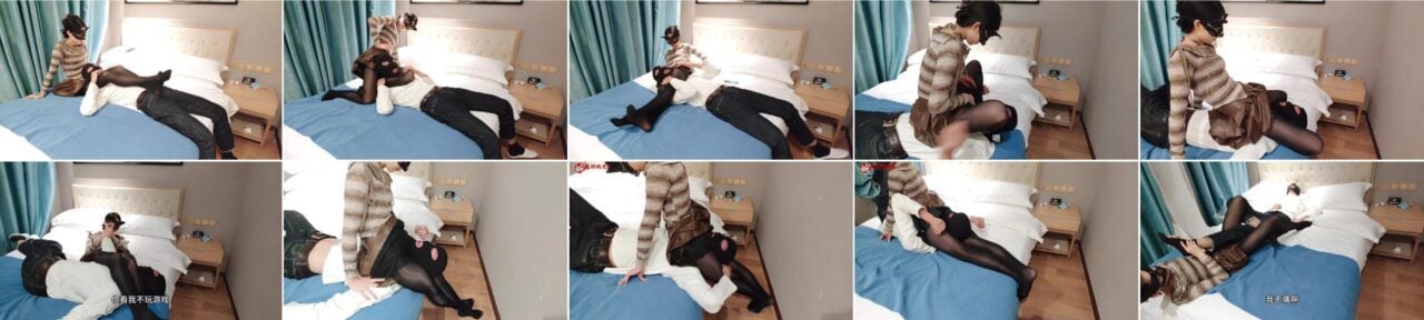 婉儿原创 | 婉儿姐姐黑丝美腿绞杀不听话的弟弟-视频截图