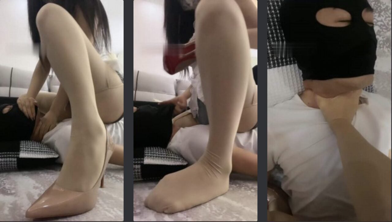 小x大王 | 高跟鞋踩胳膊/双手掐窒息-视频截图