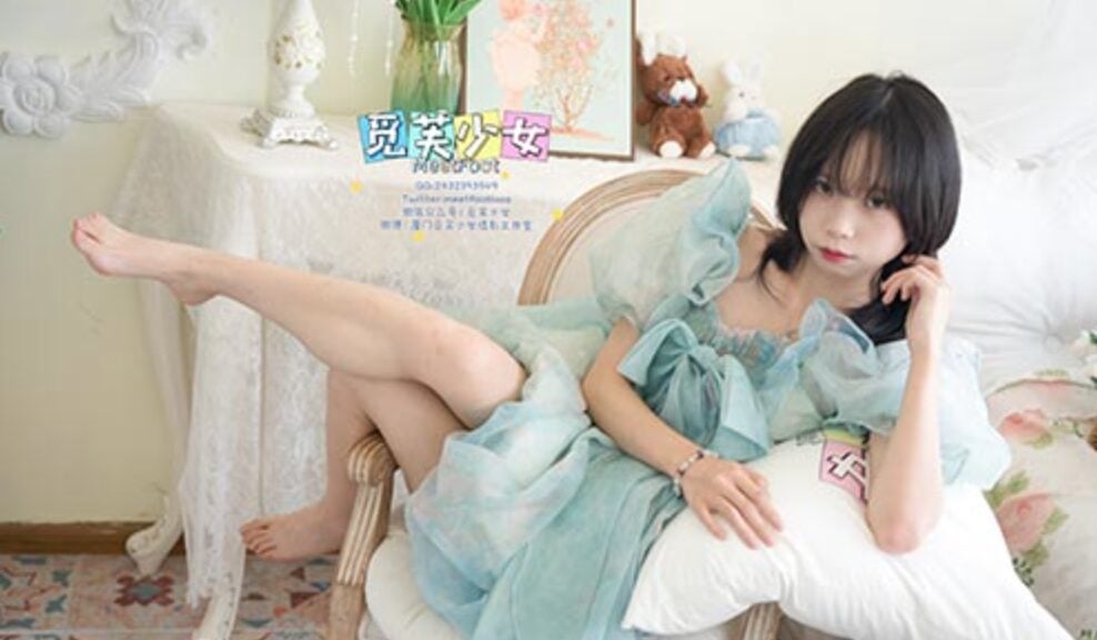 觅芙少女 | 小婉的袭蓝色纱裙构筑今晚浪漫的梦境(带视频)