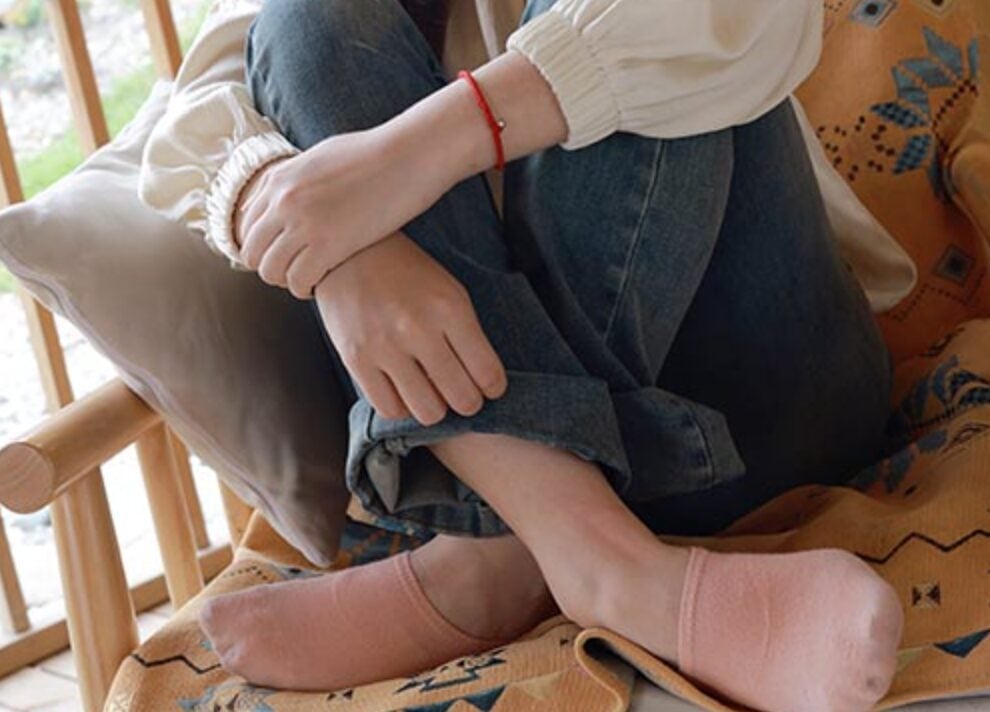 IMZSOCK 美しい足を愛する | Yiyiのピンクのボートソックス