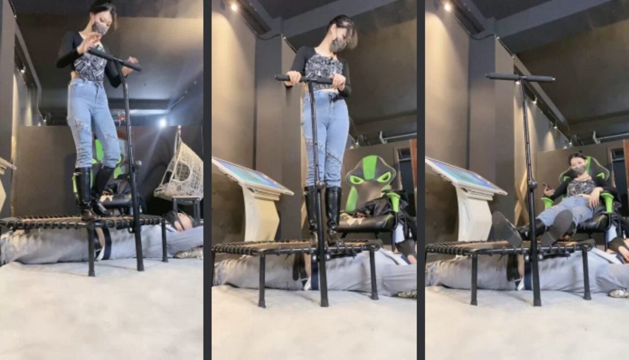 冰诺 | 全体重跳踩人体蹦床