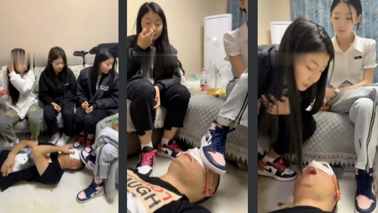 精神小妹 | 4S学生主运动鞋白袜/喂食呕吐