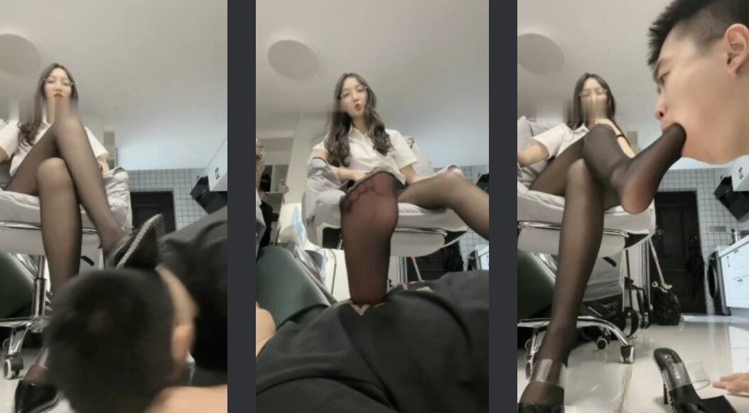 ビューティーSハイヒールと黒ストッキングの女教師の誘惑