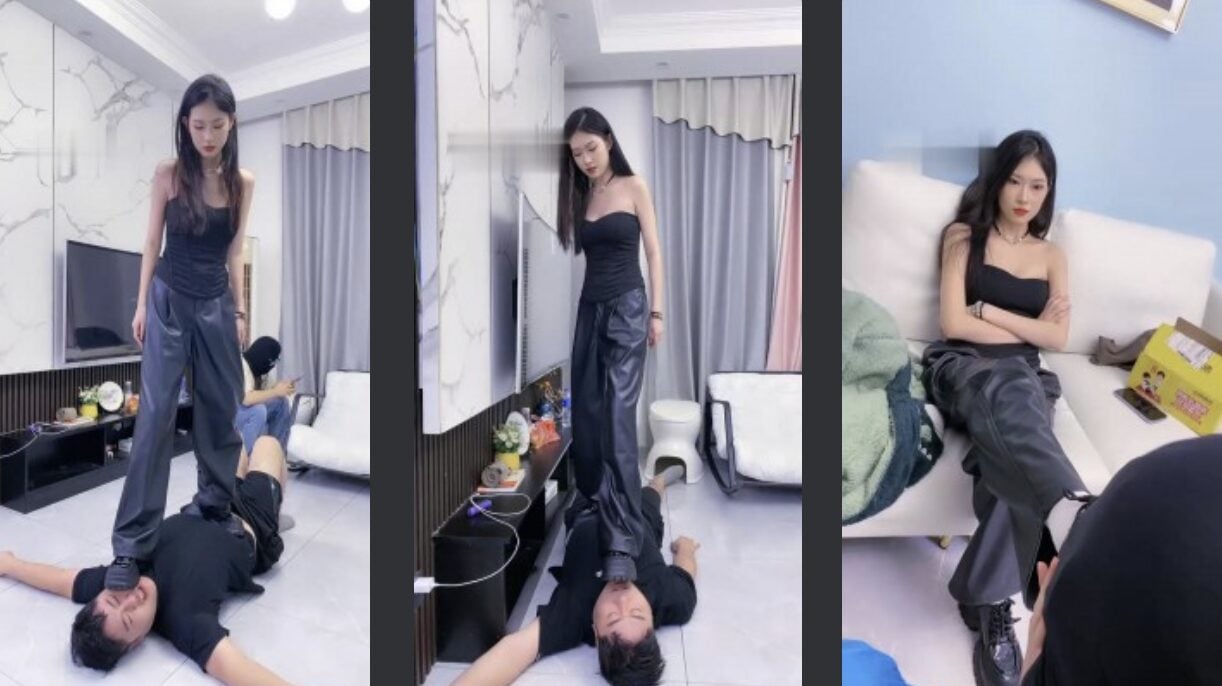 麋鹿银儿 | 超美模特运动鞋暴力踢踹/踩踏