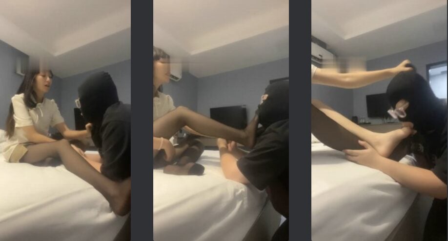冰冰 | 开发素人黑丝高跟恋足舔