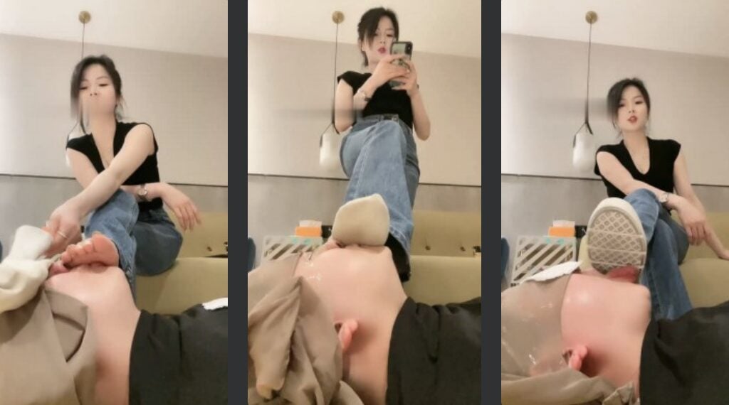 丹丹 | 舔超脏鞋底/闻鞋窝/超臭原味棉袜捂脸