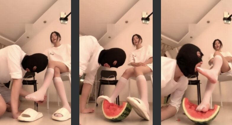 宝爷 | 西瓜榨汁圣水面包喂食调教