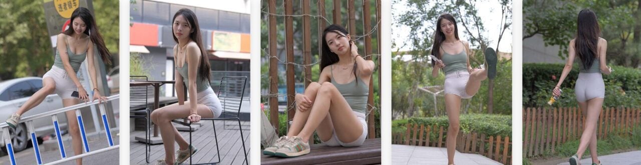 一始街拍作品 | Ripples活力美少女瑜伽短裤-视频截图