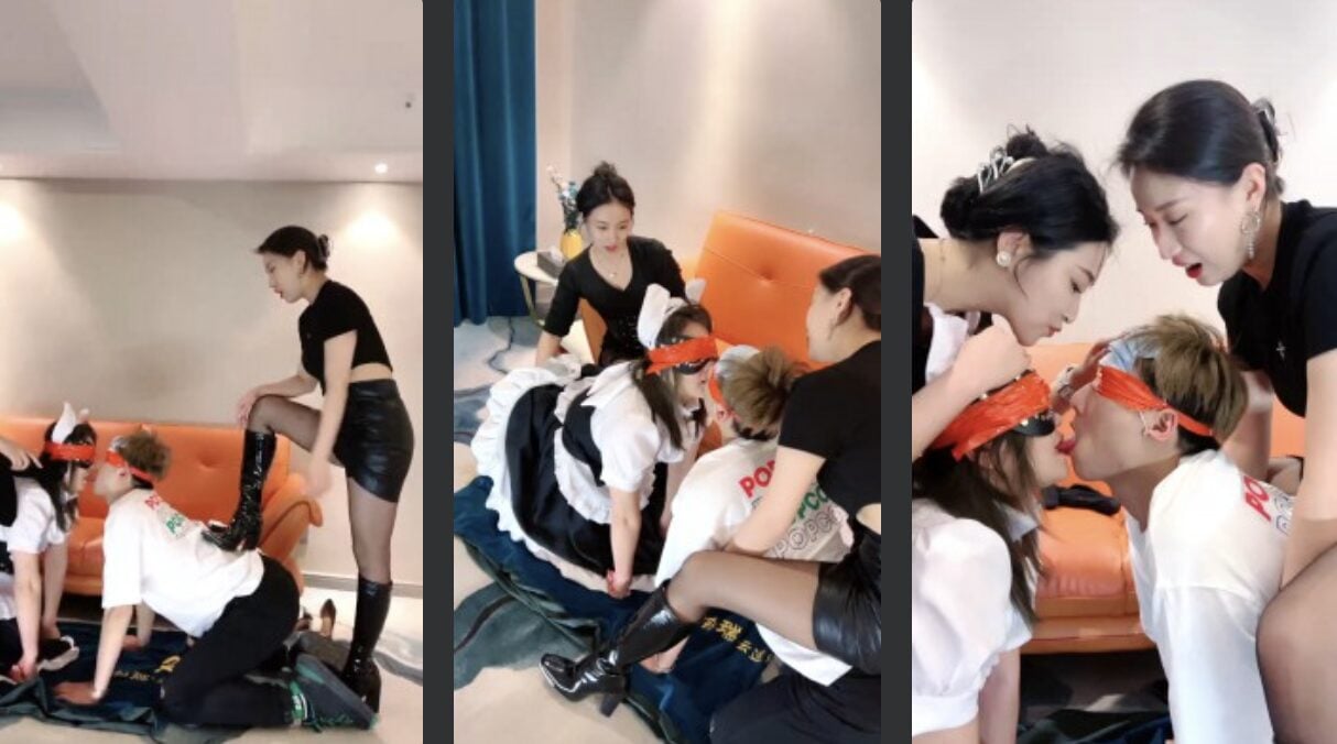 鑫儿教头 | 骑马舔原味脚鞋吃丝袜 双视角版