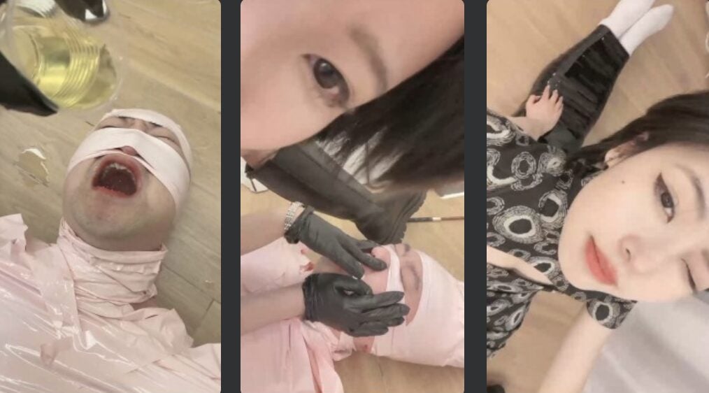 爆爆 | 木乃伊调教之强制圣水/坐脸窒息/长靴碾压踩-视频截图