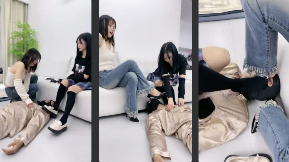 ccyouer | 双S萝莉主过膝袜高跟踩踏/鞭挞踩踏喂食