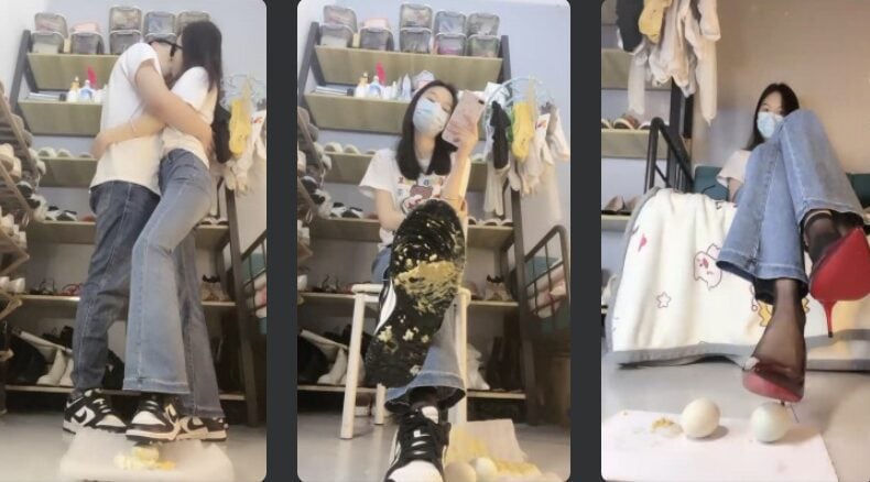 万一 | 情侣主第一视角羞辱之踩食物