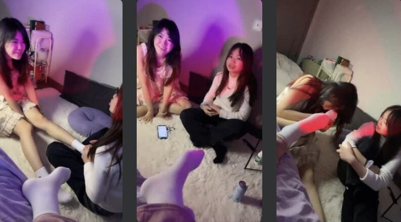 橘子没熟 | 母畜之开发双闺蜜闻舔棉袜脚/奴下奴舔裸足