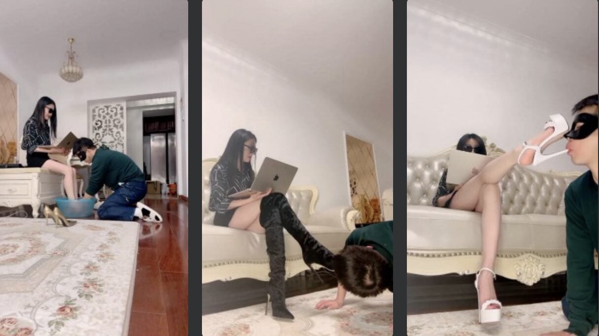 Suman | Being a goddess, human body furniture, high heels training