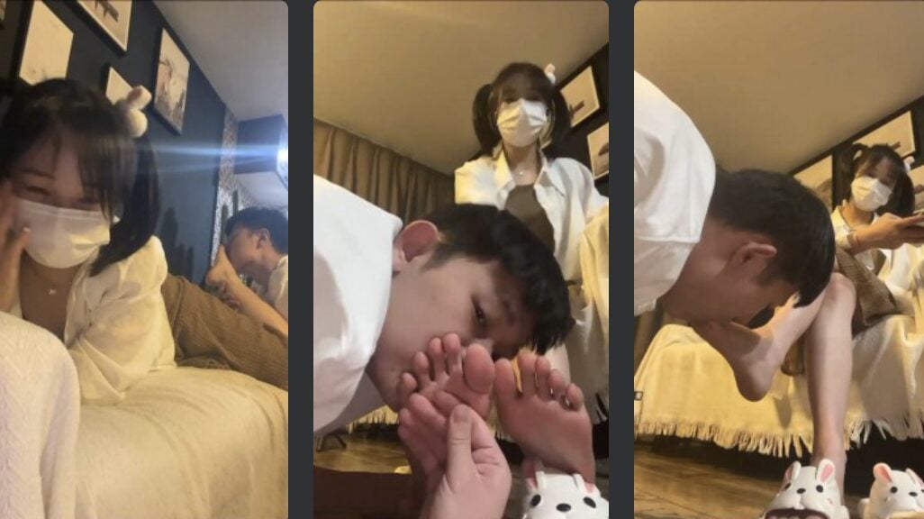 强抚 | 萝莉主VS奶狗裸足狂舔/酸奶脚舔
