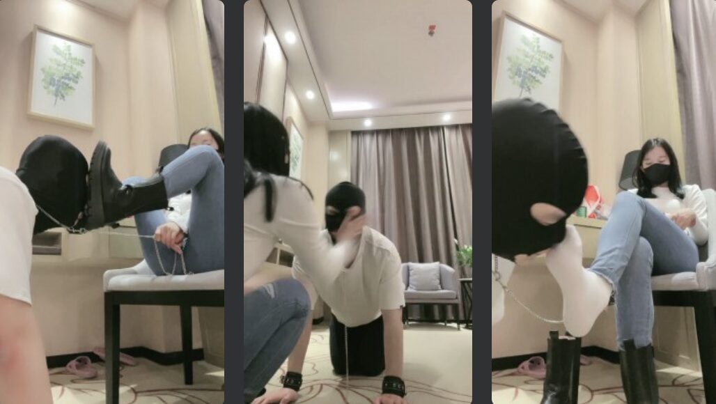漫漫 | 刑虐踢裆/短靴全体重踩踏/闻白袜