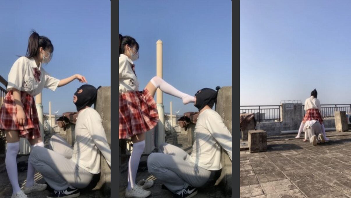 宝爷 | 萝莉主白丝深喉/捆绑狗强制/骑马遛狗