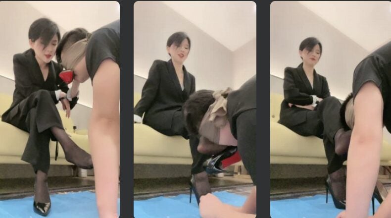 丹丹 | 裤里丝白领黑丝高跟/白袜气味羞辱