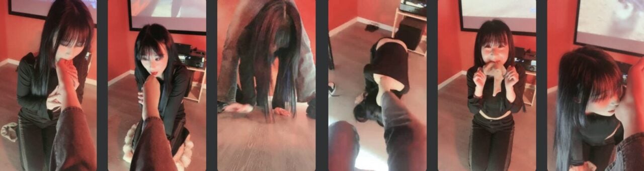 貂蝉 | 开发闺蜜做狗/叼袜子舔脚-视频截图