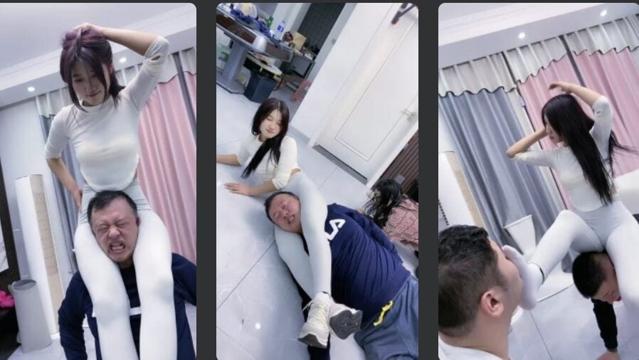 麋鹿银儿 | 跆拳道运动鞋白袜女王暴揍多奴