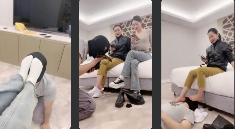 Zhao Liying in Shanghai | Mom enters the circle to play slave/eat short silk/saliva/human shoe brush