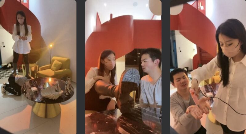 汐言 | 长靴白袜气味控制/刑虐家奴