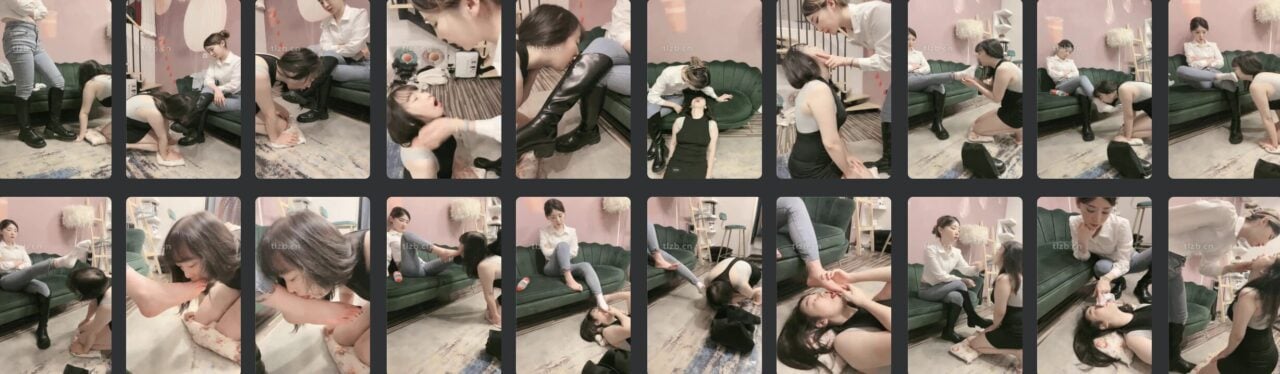 领主老大 | 女奴调教视频之口水耳光盛宴-视频截图