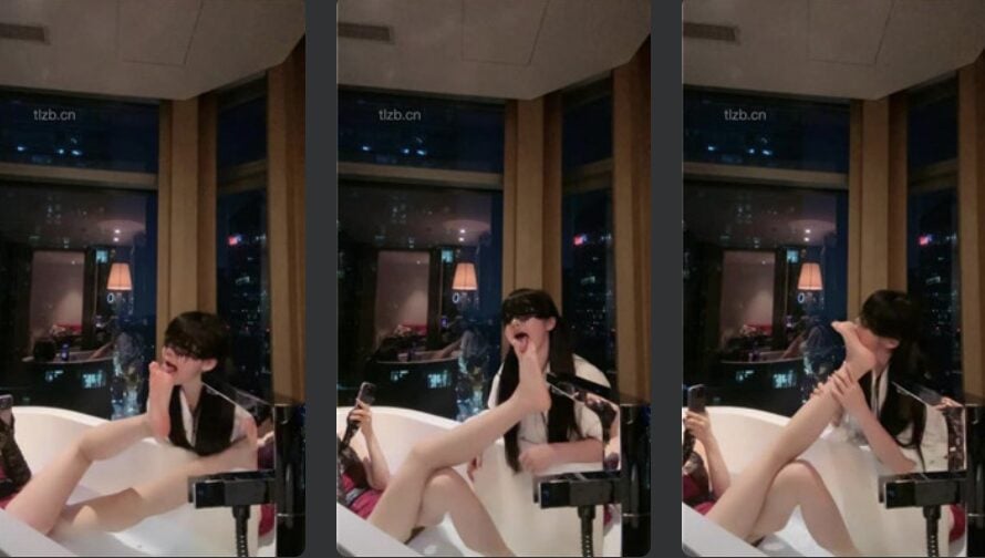 美美子 | 白富美VS母畜之浴缸伺候主人恋足舔脚