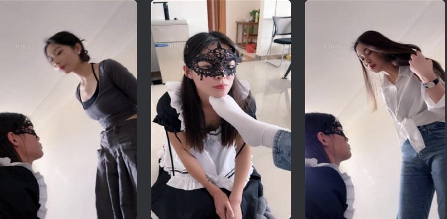 Chen Chen | Female admiration begs for a higher water/spits on face and humiliates dual perspective version