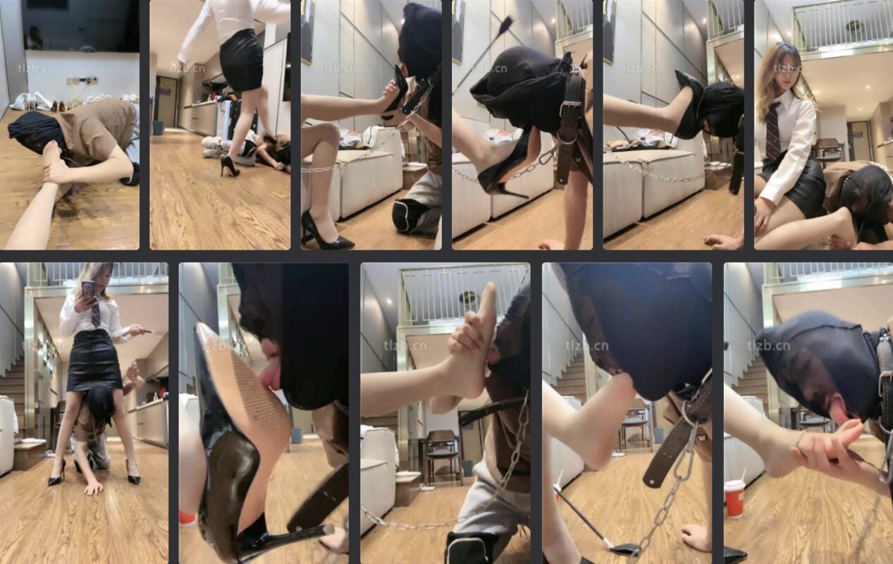 林夕 | 白领女主调教之跪舔高跟原味美腿-视频截图