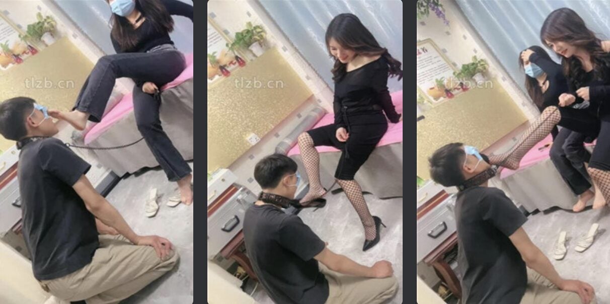木子大大 | 两位女王和素人妹妹玩虐贱奴