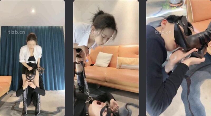 潘妮女王 | 邻居弟弟偷原味丝袜后恋足舔脚调教