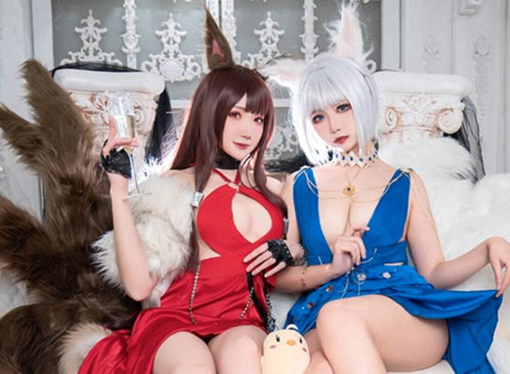 瓜希酱&Momoko葵葵 | 碧蓝航线 赤城&加贺