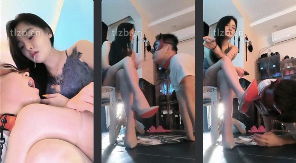 安晴 | 丝袜战神美足恋足教学之口水香水呼吸控制