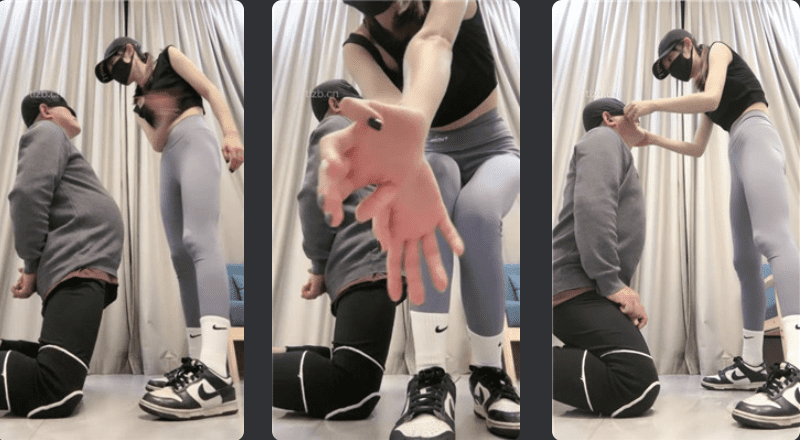 Mei Na Gege | AJ White Socks Goddess Beats Slave