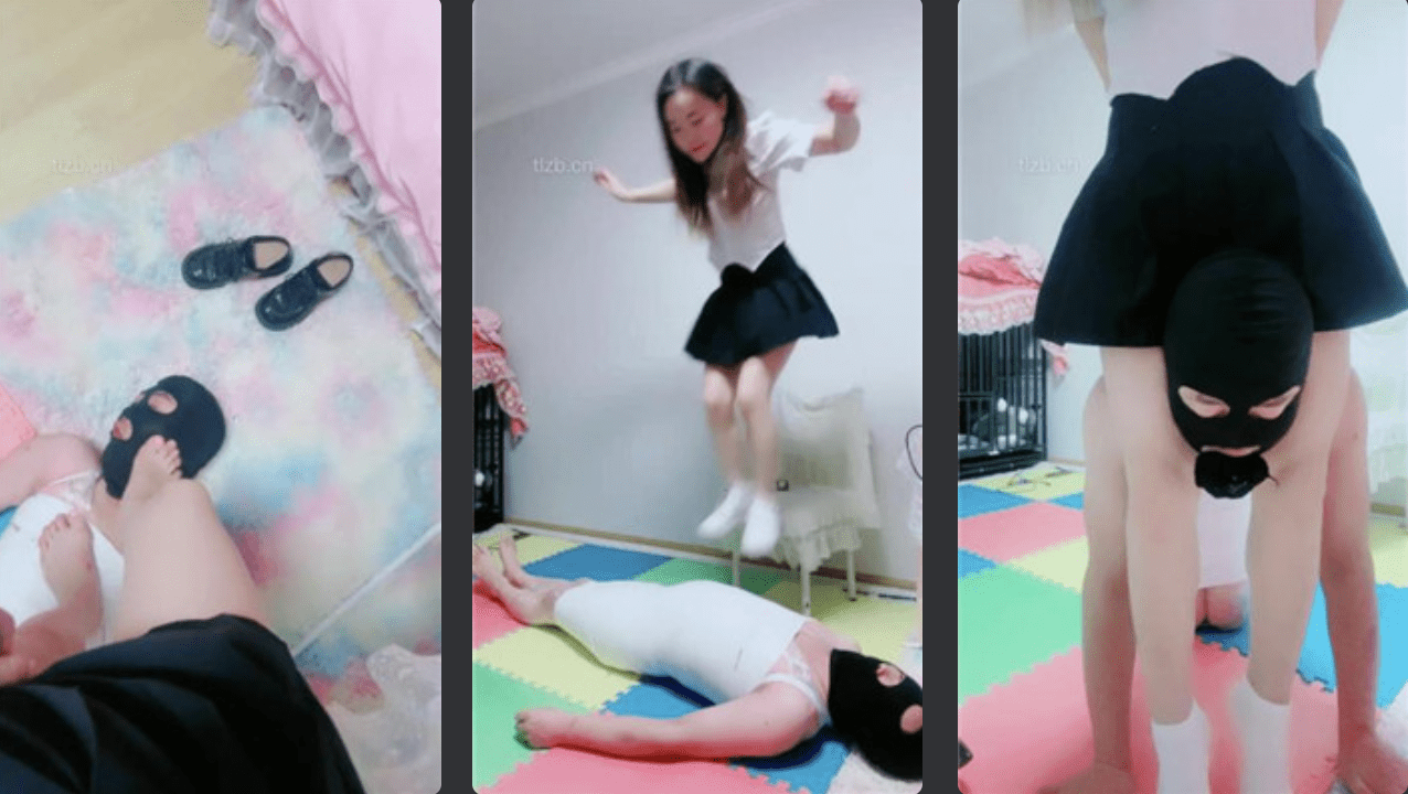 艾琳 | 小白鞋棉袜/高跟全体重踩踏/骑马