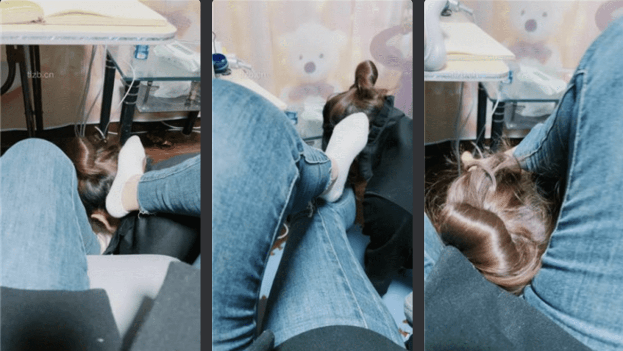 Yuyang | White socks trample the female animal