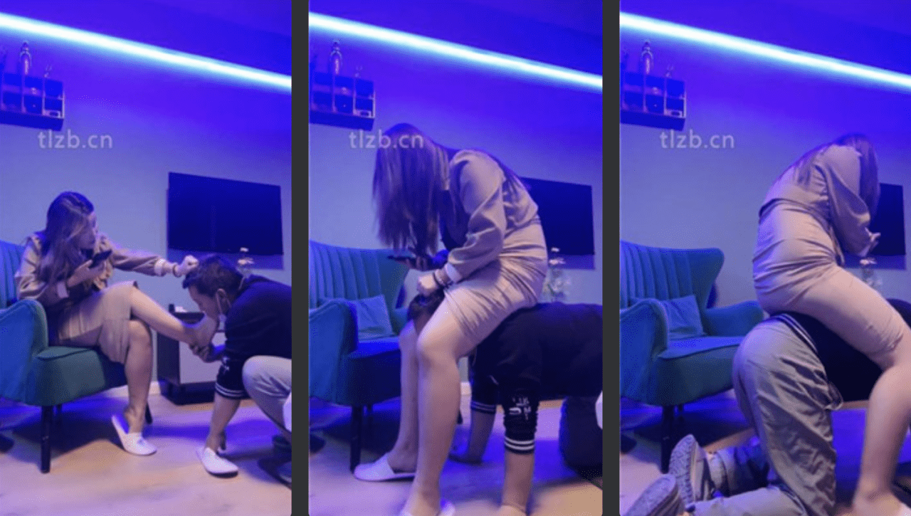 安可 | 陪酒小妹S女王调教之跪舔裸足 完整版