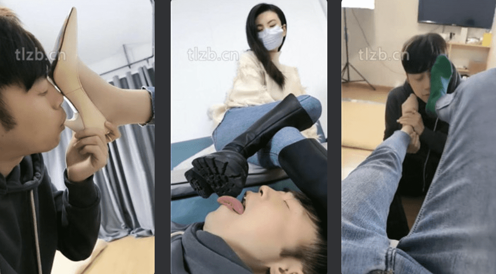 Zi S | Stinky feet step on face/dirty soles licked