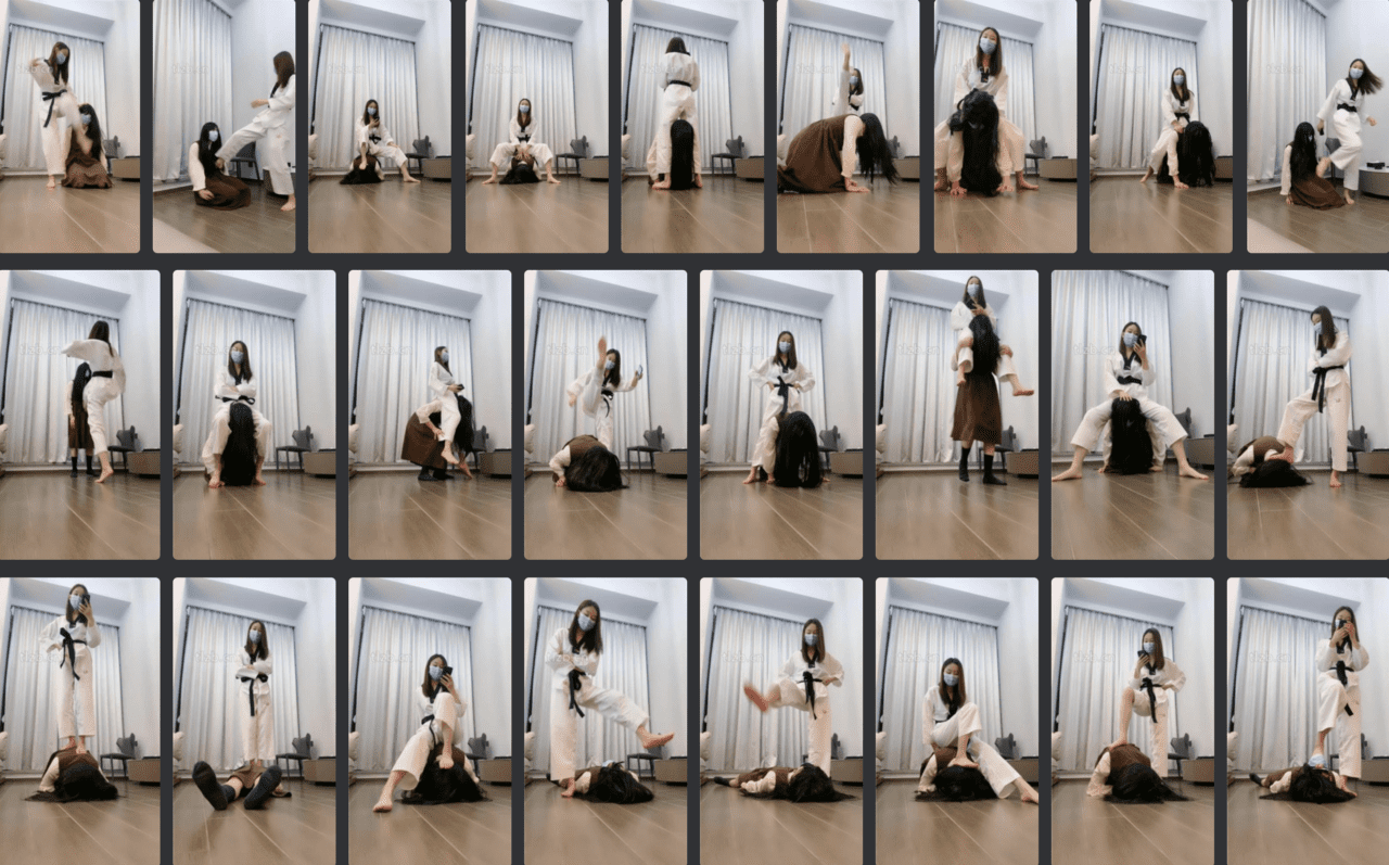 艾莉 | 跆拳道女主调教女M之暴力虐打-视频截图
