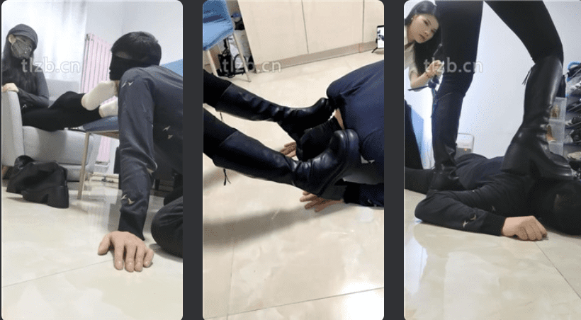 文文文 | 长靴白袜气味控制/鞭打 双视角版