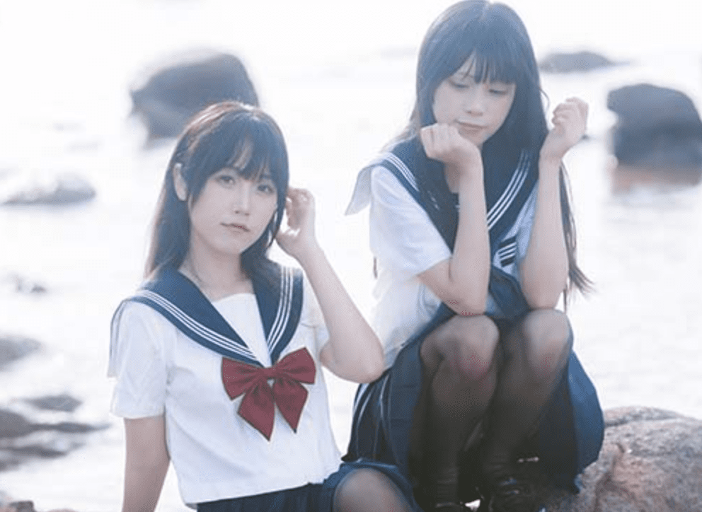 不呆猫&三無人型 | 水手服百合黑丝(带视频)