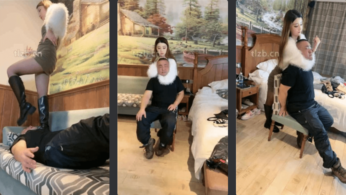 领主老大 | 绞杀窒息调教之全体重踩踏