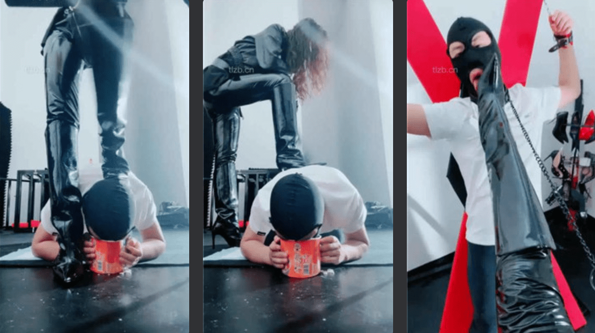 Xiu Jiani | Long boots S trampling feeding/cross binding torture