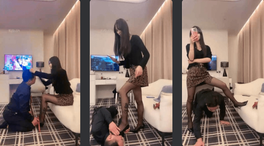 Wen Xi | Black silk legs tempt the slave