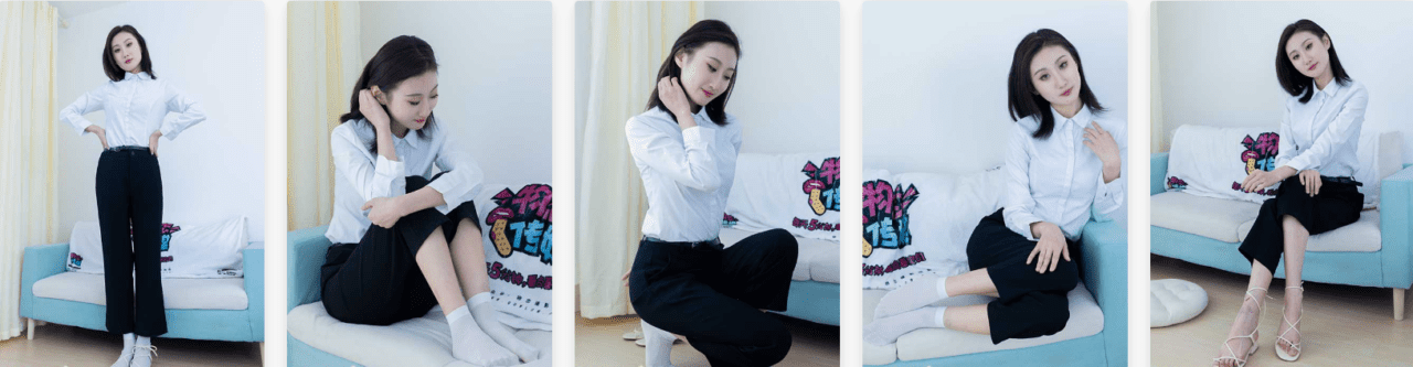Wulian Media | Daisy's White Short Stockings - Wind Blows the Wheat Waves (with video)