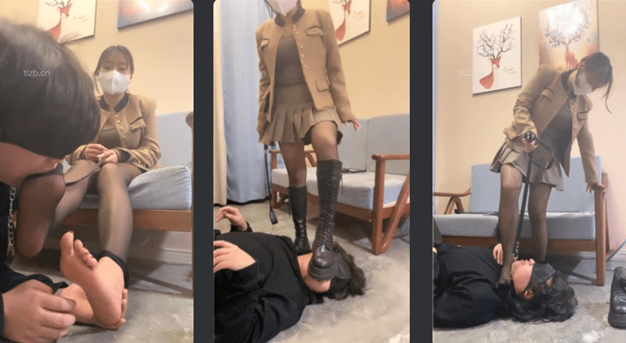 小怪人 | 长靴黑丝踩踏碾压/骑马/跪舔臭脚