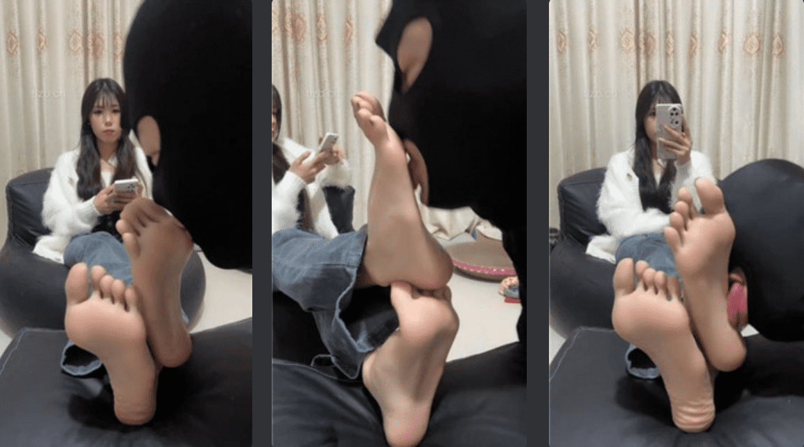 苏西 | 近距离品尝裸足狂舔