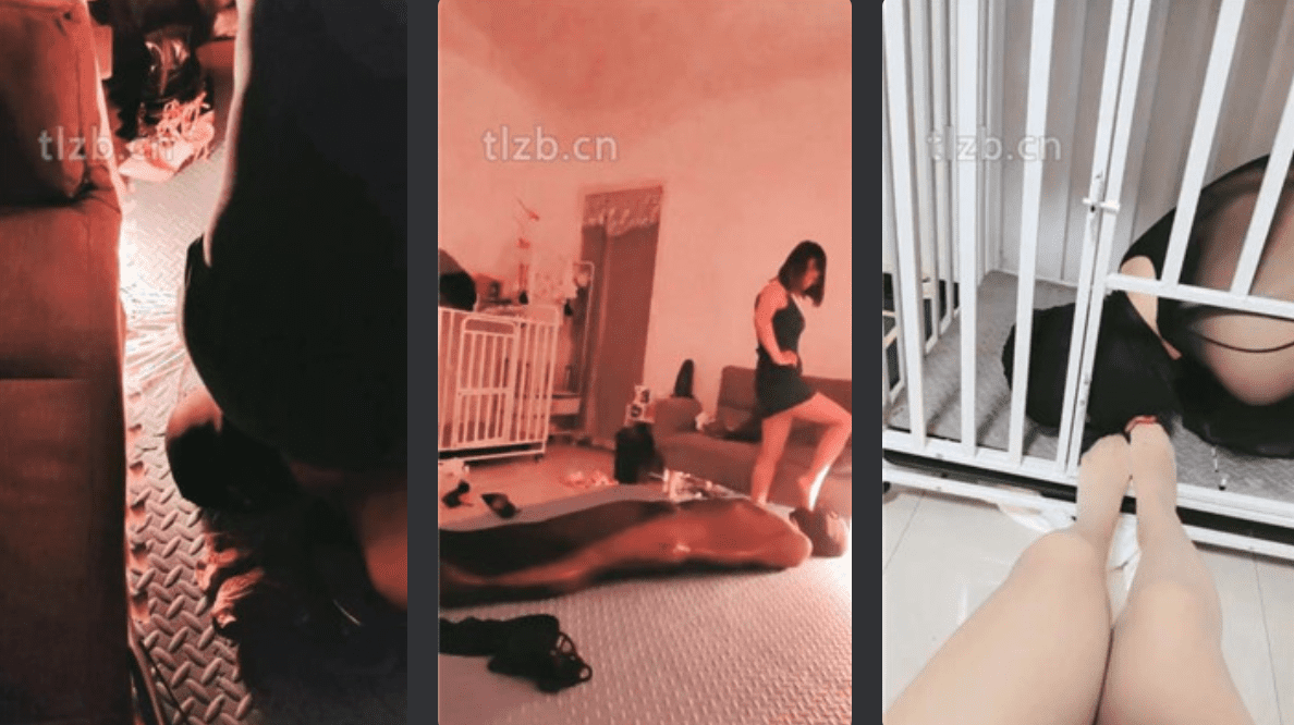 兰芯大人 | 狗笼囚禁强制舔脚